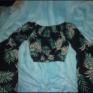 Off the shoulder crop top